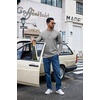 image:imageCOOFANDY Mens Long Sleeve Shirts Crew Neck Cotton T Shirt Basic Casual Shirts Solid Classic TeeLight Grey