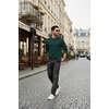 image:imageCOOFANDY Mens Long Sleeve Tee Shirts Stretch Crew Neck Thermal Shirts Casual T Shirts for MenLake Green