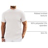 image:imageCOOFANDY Mens Mock Neck TShirts Short Sleeve Ribbed Knit Shirt Soft Tee Shirt Casual Basic TopsAwhite