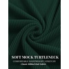image:imageCOOFANDY Mens Mock Neck TShirts Short Sleeve Ribbed Knit Shirt Soft Tee Shirt Casual Basic TopsGreen