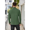 image:imageCOOFANDY Mens Mock Turtleneck Sweater Long Sleeve Half Neck Pullover Thermal Casual Ribbed High Neck Pullover SweaterArmy Green