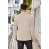 image:imageCOOFANDY Mens Mock Turtleneck Sweater Long Sleeve Half Neck Pullover Thermal Casual Ribbed High Neck Pullover SweaterBeige