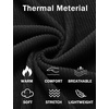 image:imageCOOFANDY Mens Mock Turtleneck Sweater Long Sleeve Half Neck Pullover Thermal Casual Ribbed High Neck Pullover SweaterBlack