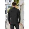 image:imageCOOFANDY Mens Mock Turtleneck Sweater Long Sleeve Half Neck Pullover Thermal Casual Ribbed High Neck Pullover SweaterBlack