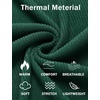 image:imageCOOFANDY Mens Mock Turtleneck Sweater Long Sleeve Half Neck Pullover Thermal Casual Ribbed High Neck Pullover SweaterDark Green
