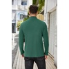 image:imageCOOFANDY Mens Mock Turtleneck Sweater Long Sleeve Half Neck Pullover Thermal Casual Ribbed High Neck Pullover SweaterDark Green