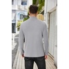 image:imageCOOFANDY Mens Mock Turtleneck Sweater Long Sleeve Half Neck Pullover Thermal Casual Ribbed High Neck Pullover SweaterGray