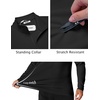image:imageCOOFANDY Mens Quarter Zip Pullover Shirts Long Sleeve Sun Protection UPF 50 Rash Guard Athletic Golf Running ShirtBlack