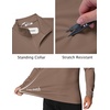 image:imageCOOFANDY Mens Quarter Zip Pullover Shirts Long Sleeve Sun Protection UPF 50 Rash Guard Athletic Golf Running ShirtBrown