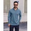 image:imageCOOFANDY Mens Quarter Zip Pullover Shirts Long Sleeve Sun Protection UPF 50 Rash Guard Athletic Golf Running ShirtDeep Blue