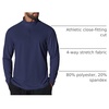 image:imageCOOFANDY Mens Quarter Zip Pullover Shirts Long Sleeve Sun Protection UPF 50 Rash Guard Athletic Golf Running ShirtNavy Blue