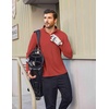 image:imageCOOFANDY Mens Quarter Zip Pullover Shirts Long Sleeve Sun Protection UPF 50 Rash Guard Athletic Golf Running ShirtRed