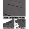 image:imageCOOFANDY Mens Shirt and Shorts Set 2 Piece Fashion Summer Tracksuits Cotton Oversized TShirts Cargo Shorts OutfitsDark Grey
