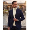 image:imageCOOFANDY Mens Slim Fit Mock Turtleneck T Shirt Casual Basic Knitted Long Sleeve Pullover SweaterApricot