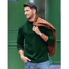 image:imageCOOFANDY Mens Slim Fit Mock Turtleneck T Shirt Casual Basic Knitted Long Sleeve Pullover SweaterBlue Green
