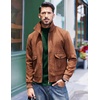 image:imageCOOFANDY Mens Slim Fit Mock Turtleneck T Shirt Casual Basic Knitted Long Sleeve Pullover SweaterBlue Green