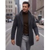image:imageCOOFANDY Mens Slim Fit Mock Turtleneck T Shirt Casual Basic Knitted Long Sleeve Pullover SweaterChestnut Brown