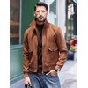 image:imageCOOFANDY Mens Slim Fit Mock Turtleneck T Shirt Casual Basic Knitted Long Sleeve Pullover SweaterChestnut Brown