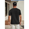 image:imageCOOFANDY Mens T Shirts Short Sleeve Classic V Neck TShirt Casual Summer Basic Tee ShirtAblack