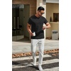 image:imageCOOFANDY Mens T Shirts Short Sleeve Classic V Neck TShirt Casual Summer Basic Tee ShirtAblack