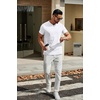 image:imageCOOFANDY Mens T Shirts Short Sleeve Classic V Neck TShirt Casual Summer Basic Tee ShirtAwhite