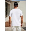 image:imageCOOFANDY Mens T Shirts Short Sleeve Classic V Neck TShirt Casual Summer Basic Tee ShirtAwhite