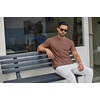 image:imageCOOFANDY Mens T Shirts Short Sleeve Classic V Neck TShirt Casual Summer Basic Tee ShirtBrown