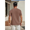 image:imageCOOFANDY Mens T Shirts Short Sleeve Classic V Neck TShirt Casual Summer Basic Tee ShirtBrown