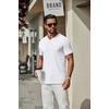 image:imageCOOFANDY Mens T Shirts Short Sleeve Classic V Neck TShirt Casual Summer Basic Tee ShirtYwhiteWhiteWhite3 Pack