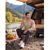 image:imageCOOFANDY Mens TShirt Long Sleeve Crew Neck Basic Tee Shirts Soft Casual Lightweight TShirtsAkhaki