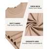 image:imageCOOFANDY Mens TShirt Long Sleeve Crew Neck Basic Tee Shirts Soft Casual Lightweight TShirtsAkhaki