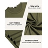image:imageCOOFANDY Mens TShirt Long Sleeve Crew Neck Basic Tee Shirts Soft Casual Lightweight TShirtsBblackNavy BlueArmy Green