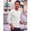 image:imageCOOFANDY Mens TShirt Long Sleeve Crew Neck Basic Tee Shirts Soft Casual Lightweight TShirtsBblackNavy BlueWhite