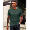 image:imageCOOFANDY Mens TShirts 100 Cotton Crewneck Short Sleeve Tees Casual Plain ShirtsGreen