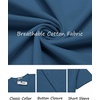 image:imageCOOFANDY Mens TShirts Henley Short Sleeve Cotton Shirts Button Tee Tops  COOFANDYBlue