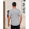 image:imageCOOFANDY Mens TShirts Henley Short Sleeve Cotton Shirts Button Tee Tops  COOFANDYGrey