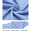 image:imageCOOFANDY Mens TShirts Henley Short Sleeve Cotton Shirts Button Tee Tops  COOFANDYLight Blue