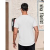 image:imageCOOFANDY Mens TShirts Henley Short Sleeve Cotton Shirts Button Tee Tops  COOFANDYWhite