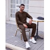 image:imageCOOFANDY Mens Tracksuit 2 Piece Long Sleeve Pullover Jogging Track Suit Athletic Casual SweatsuitBrown