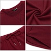 image:imageCOOFANDY Mens Tracksuit 2 Piece Long Sleeve Pullover Jogging Track Suit Athletic Casual SweatsuitRed