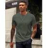 image:imageCOOFANDY Mens Tshirts 100 Cotton Big Tall T Shirts Basic Tees Plain T ShirtsArmy Green