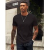 image:imageCOOFANDY Mens Tshirts 100 Cotton Big Tall T Shirts Basic Tees Plain T ShirtsBlack