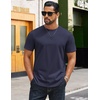 image:imageCOOFANDY Mens Tshirts 100 Cotton Big Tall T Shirts Basic Tees Plain T ShirtsNavy