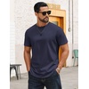 image:imageCOOFANDY Mens Tshirts 100 Cotton Big Tall T Shirts Basic Tees Plain T ShirtsNavy