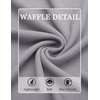 image:imageCOOFANDY Mens Waffle Henley Shirts Long Sleeve Casual TShirt Basic Lightweight Pullover TeesLight Gray