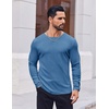 image:imageCOOFANDY Thermal Shirts for Men Heavyweight Long Sleeve T Shirt Casual Basic Shirts Stretch Crew Neck UndershirtsDeep Blue
