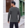 image:imageCOOFANDY Thermal Shirts for Men Heavyweight Long Sleeve T Shirt Casual Basic Shirts Stretch Crew Neck UndershirtsGrey