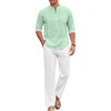 Light Green Shirts White Pants