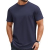 image:imageCOOFANDY Mens Tshirts 100 Cotton Big Tall T Shirts Basic Tees Plain T ShirtsNavy
