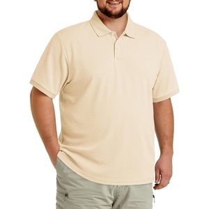 image:imageCOOFANDY Mens Big and Tall Polo Shirts Golf Shirt Short Sleeve Cotton Pique T Shirts Quick DryBeige